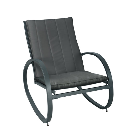 Outdoor Schaukelstuhl SVITA EIBY DELUXE dunkelgrau