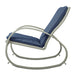 Outdoor Schaukelstuhl SVITA EIBY DELUXE blau Seitenansicht