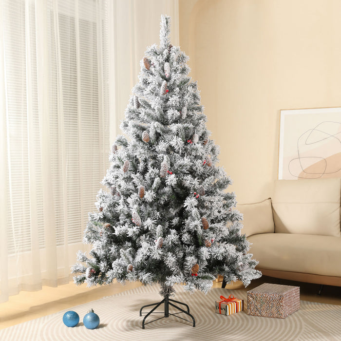 B-Ware Weihnachtsbaum Schnee 210 cm