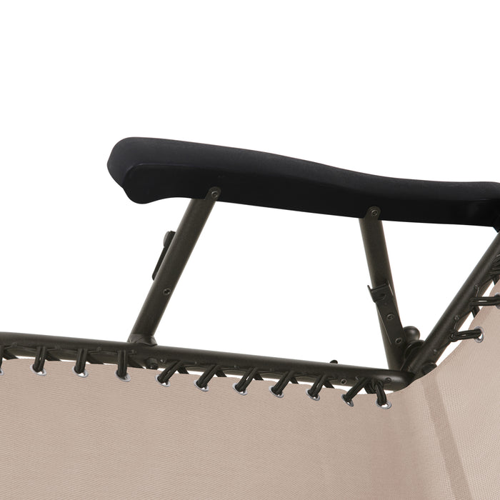 B-Ware Faltbarer Schaukelstuhl Beige/Sandfarben