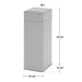  SVITA SE 40L grauer rechteckiger Mülleimer mit 40 Litern Fassungsvermögen, 65 cm hoch, 23 cm breit und 31 cm tief
