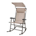 SVITA Outdoor Schaukelstuhl mit Sonnendach - klappbar beige