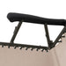 SVITA Outdoor Schaukelstuhl beige - Detail Armlehne