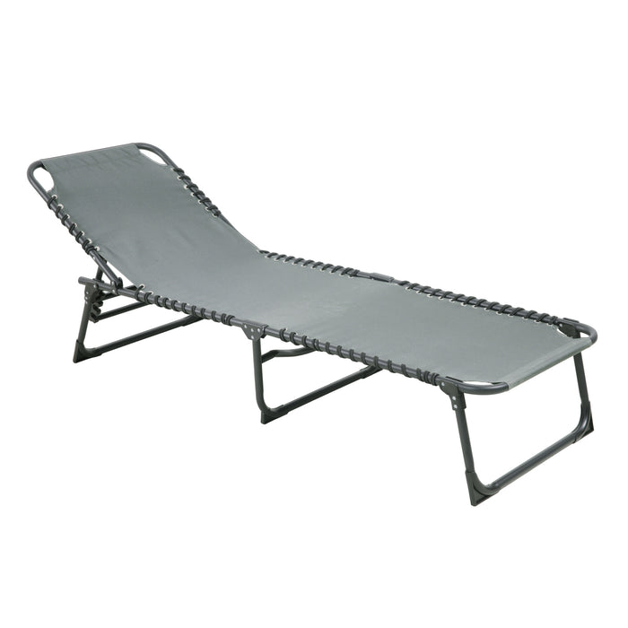 B-Ware 2er Set Sonnenliege Hellgrau