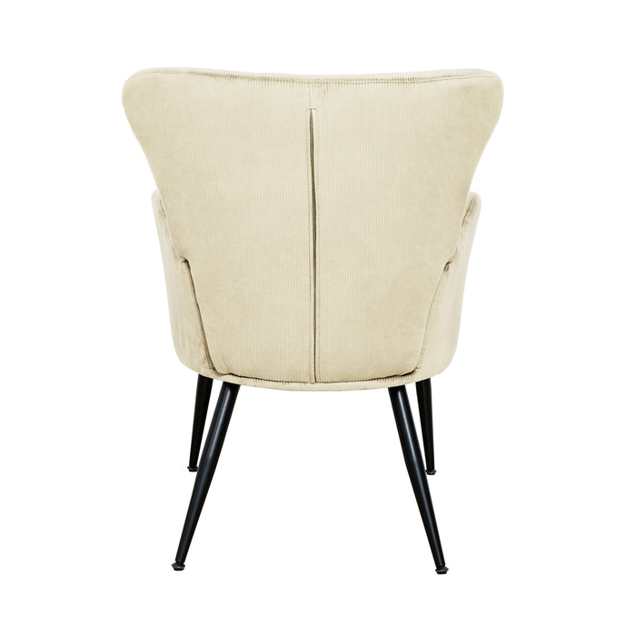 B-Ware Sessel SANSA Cord Weiß