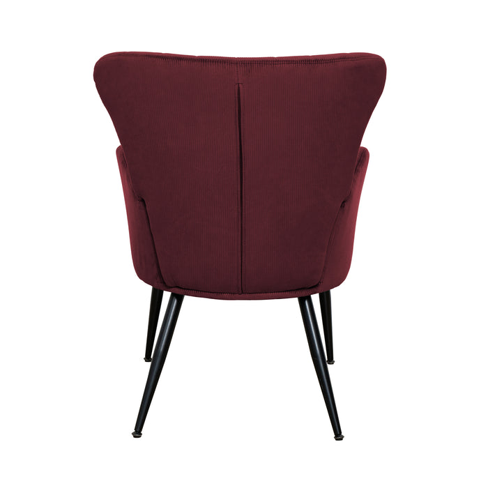 B-Ware Sessel SANSA Cord Weinrot
