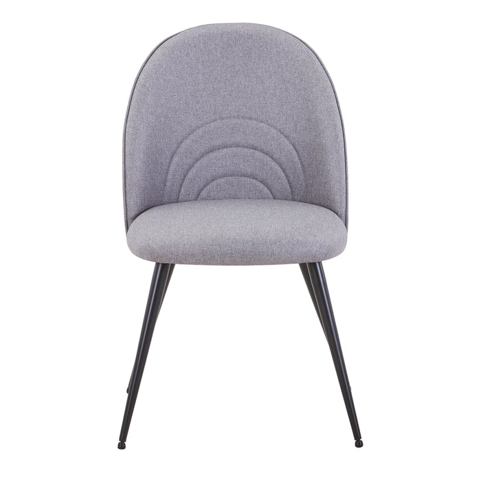 B-Ware ANITA 2er Set Esszimmerstühle Stoff Grau