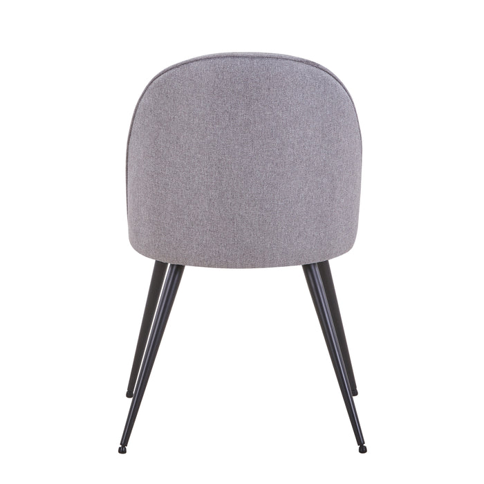 B-Ware ANITA 2er Set Esszimmerstühle Stoff Grau