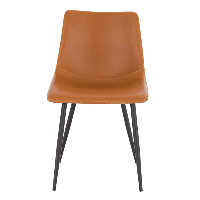 MILES 2er Set Esszimmerstühle aus Kunstleder