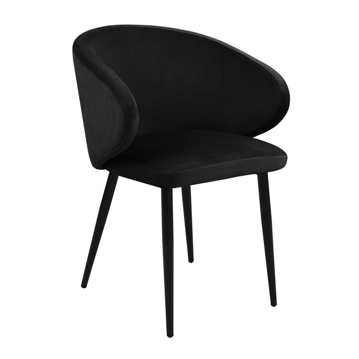 B-Ware AUDREY 2er Set Esszimmerstühle Grau Samt