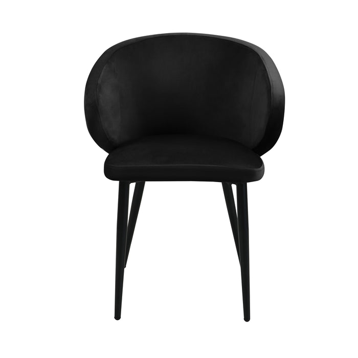 B-Ware AUDREY 2er Set Esszimmerstühle Grau Samt