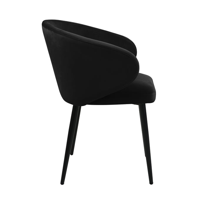 B-Ware AUDREY 2er Set Esszimmerstühle Grau Samt