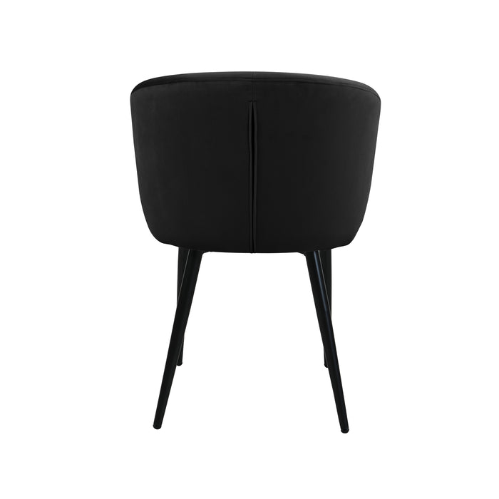 B-Ware AUDREY 2er Set Esszimmerstühle Grau Samt