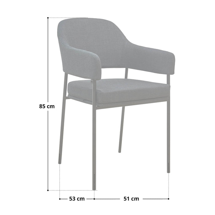 B-Ware SCARLETT 2er Set Esszimmerstühle Braun