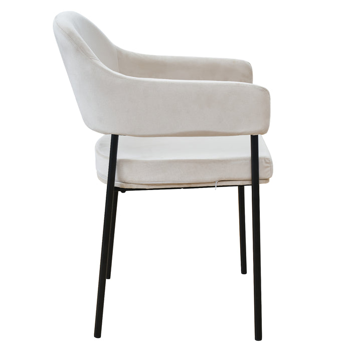 B-Ware SCARLETT 2er Set Esszimmerstühle Creme