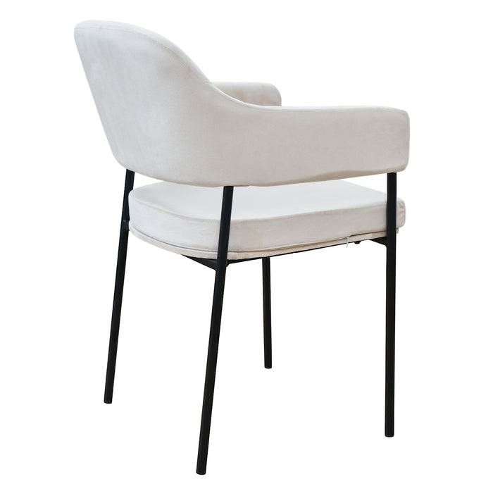 B-Ware SCARLETT 2er Set Esszimmerstühle Creme