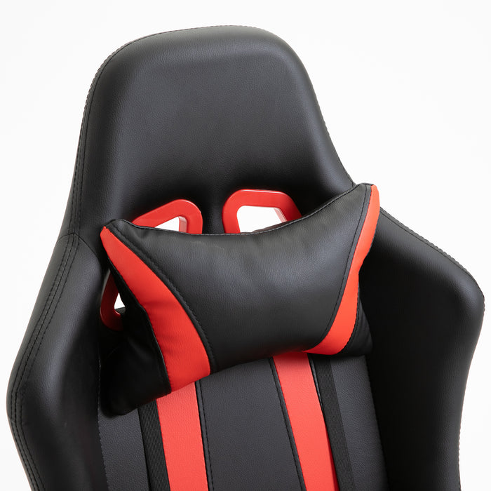 B-Ware Gaming Sessel mit Fußraste Schwarz-rot
