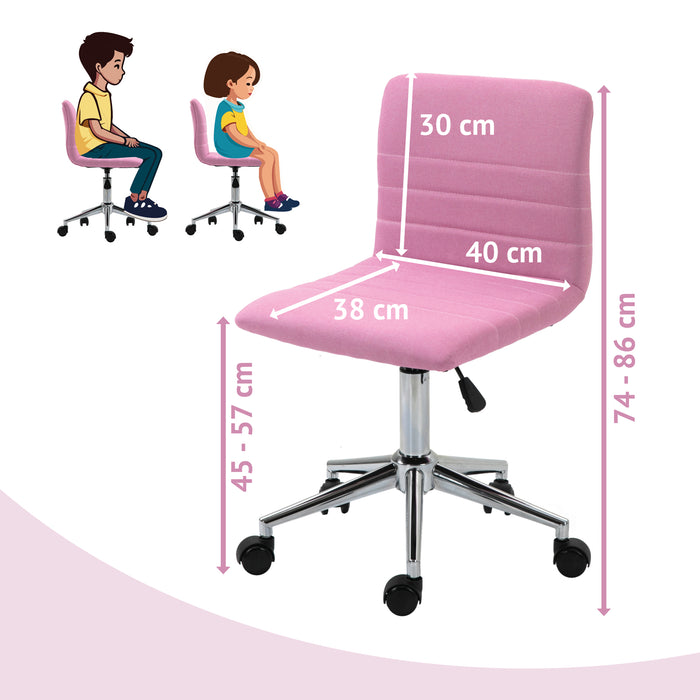 B-Ware LINUS Kinderstuhl Stoffbezug Pink