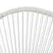 BALI Balkonset Sessel Detail Polyrattan-Geflecht - weiß