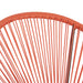BALI Balkonset Sessel Detail Polyrattan-Geflecht - orange