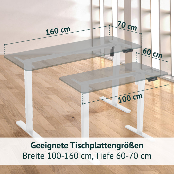 B-Ware JIRI Schreibtischgestell Weiß