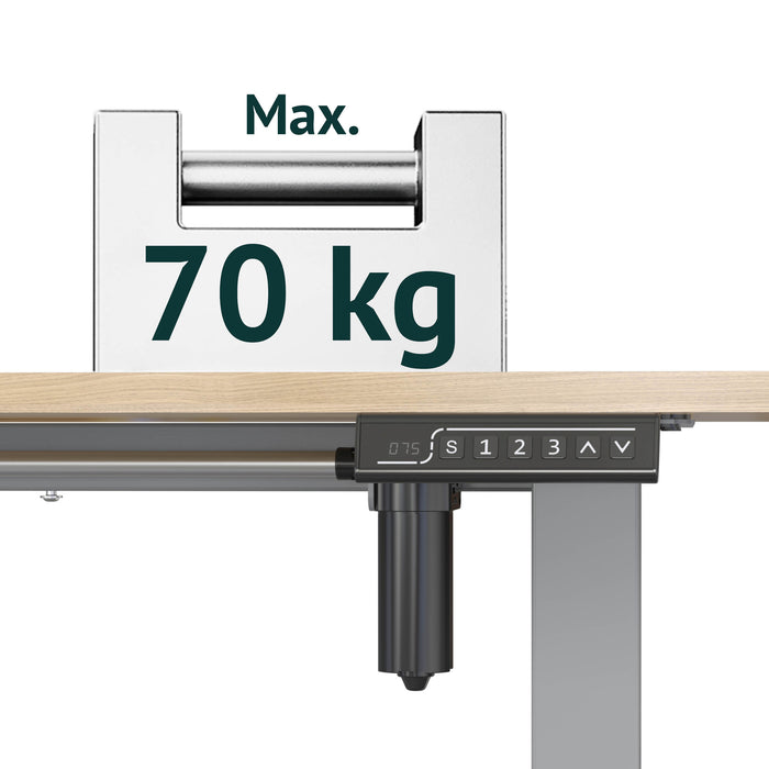 B-Ware JIRI Schreibtischgestell höhenverstellbar Einzelmotor Grau