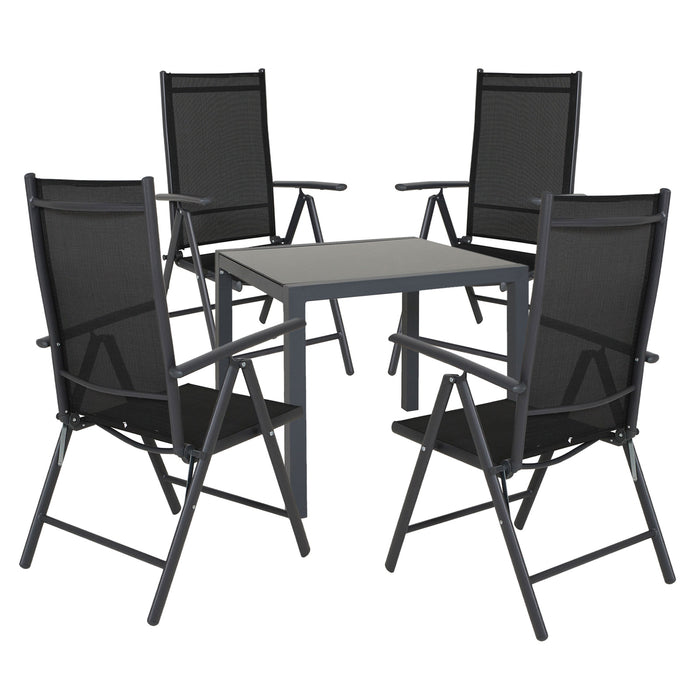 Gartentisch + 4 Stühle - Set