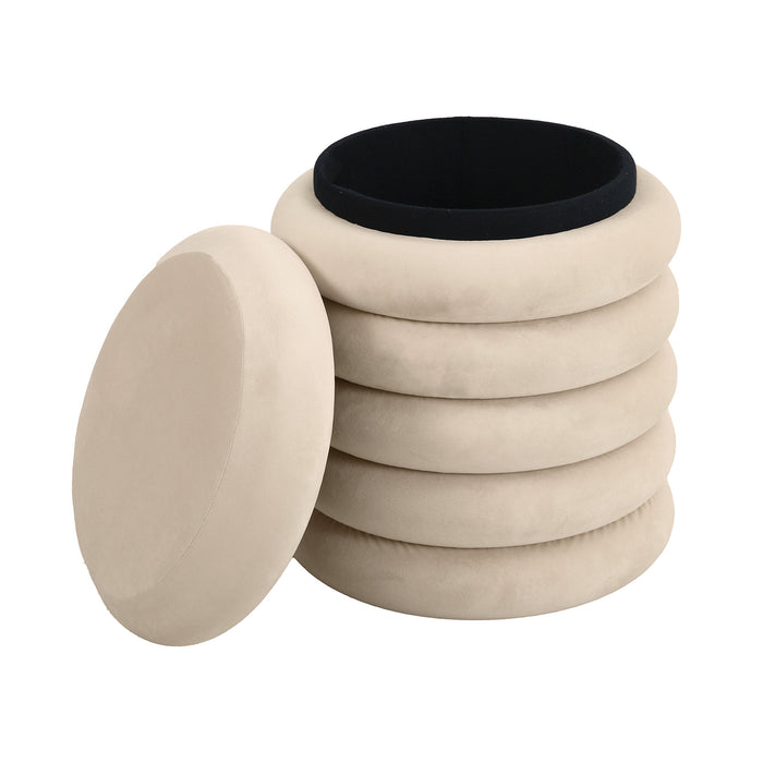 B-Ware BLOSSOM XS Samt Beige