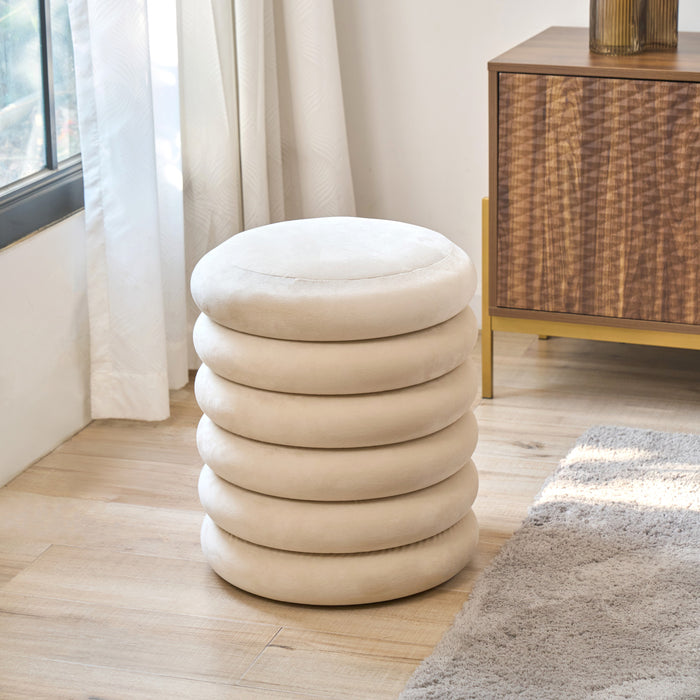 samt hocker mit aufbewahrung BLOSSOM XS Hocker mit Stauraum — SVITA