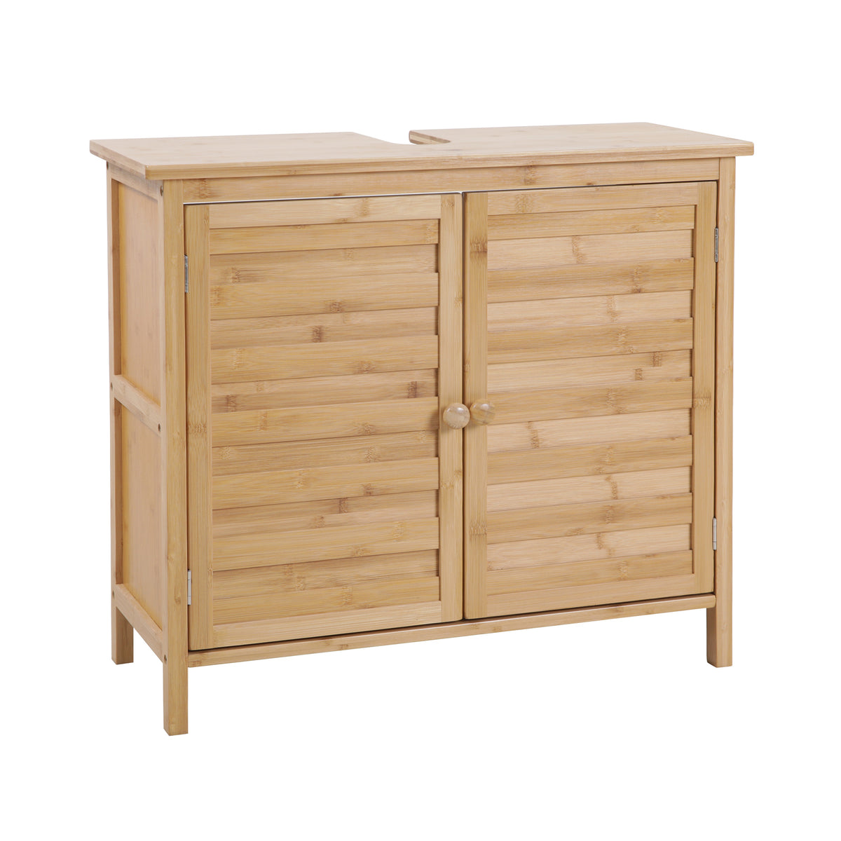 Waschbeckenunterschrank Natur Bambus — SVITA