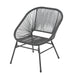 Balkonmöbel Set TULUM - Sessel schwarz