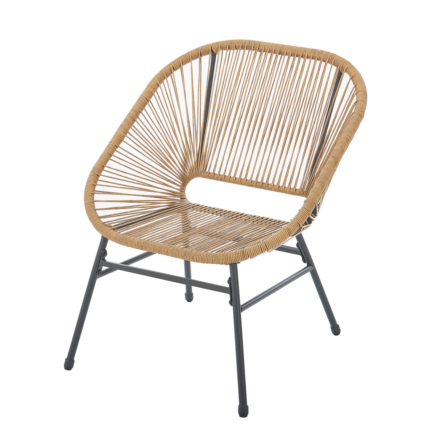 SVITA Tulum Balkon-Möbel 3-TLG. Garten-Möbel Set Balkonstühle mit Tisch