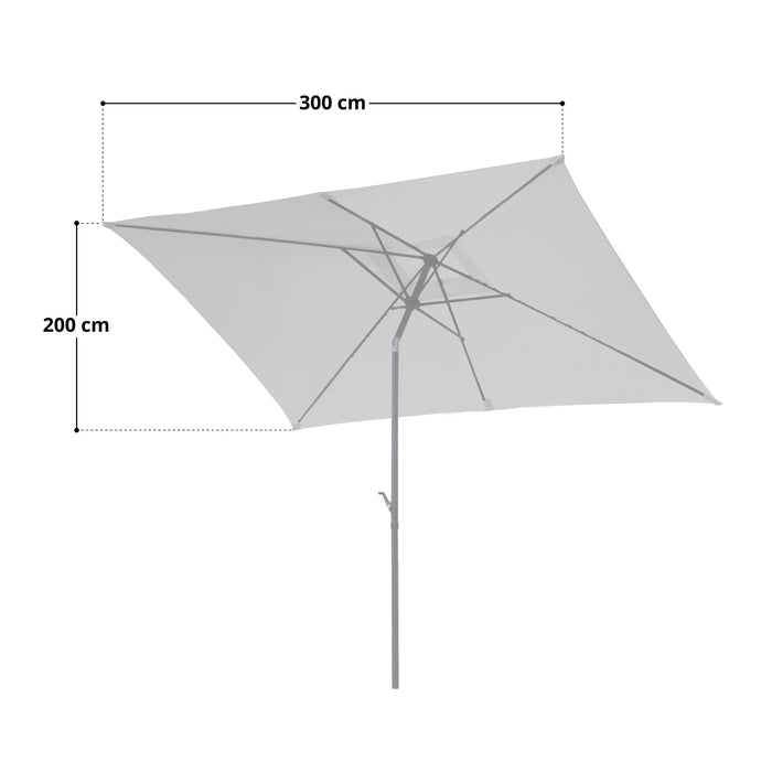 Sonnenschirm 3x2m rechteckig