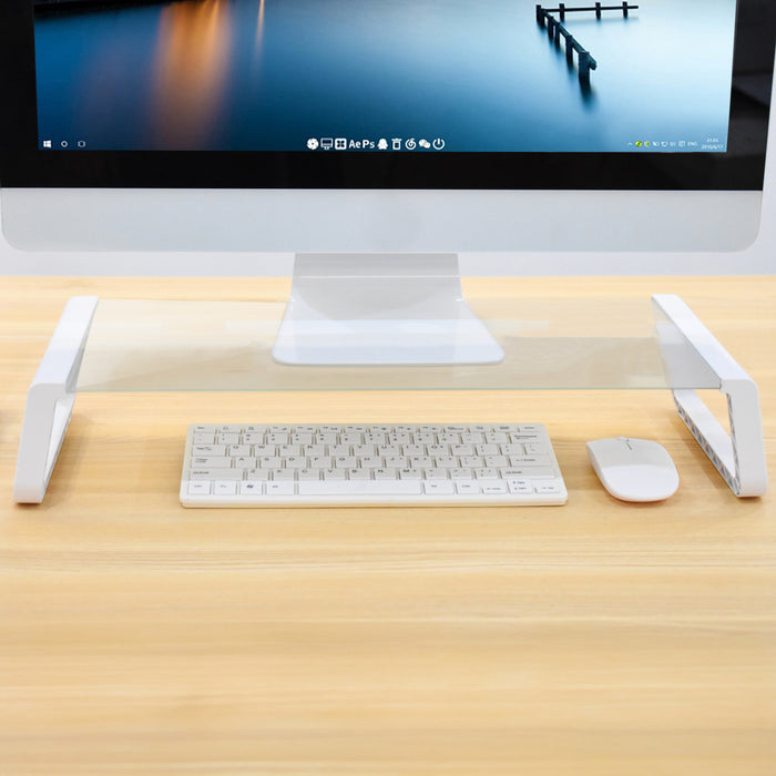 B-Ware ANSAN Monitorerhöhung Weiß
