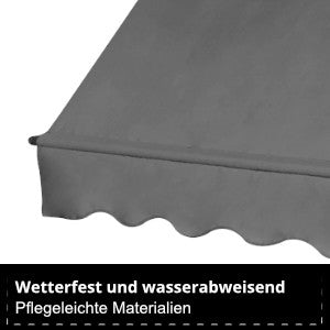 B-Ware Klemmmarkise 120x300 Dunkelgrau