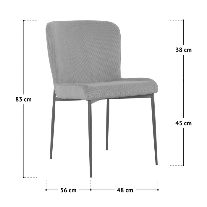 B-Ware FREDDIE 2er-Set Esszimmerstuhl Senfgelb
