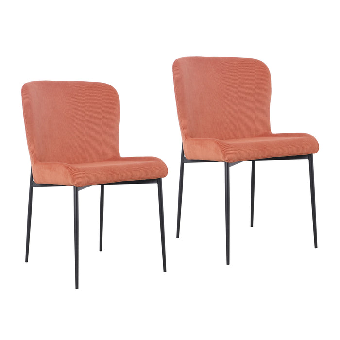 B-Ware FREDDIE 2er-Set Esszimmerstuhl Rostrot