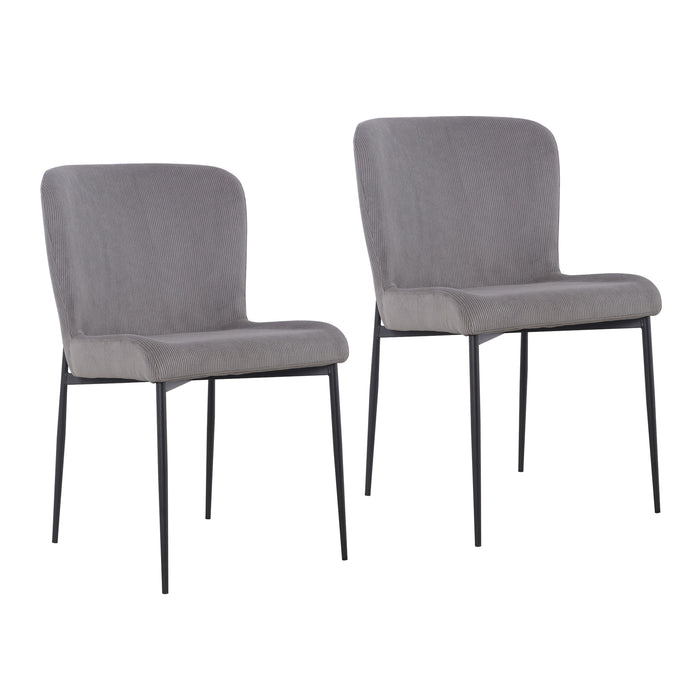 B-Ware FREDDIE 2er-Set Esszimmerstuhl Grau