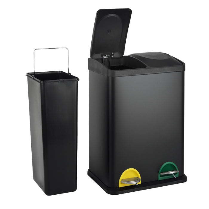 TC2X20 Mülleimer Schwarz 40 Liter (2x20L)