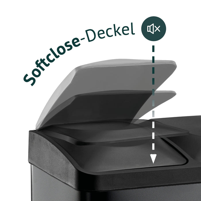 Mülleimer bunte Pedale