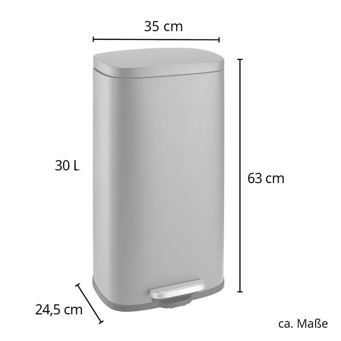 TQ30 Mülleimer 30 Liter Schwarz — SVITA
