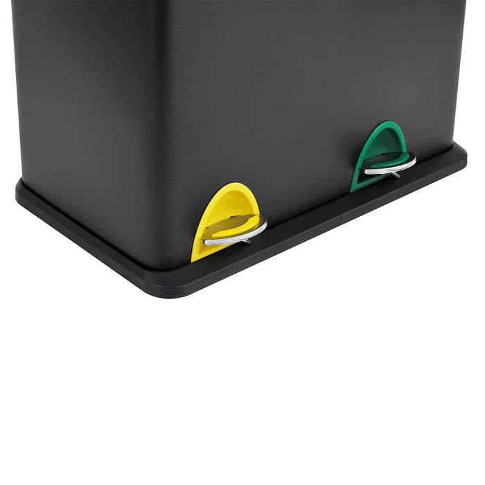 TC2Combo35 Mülleimer Schwarz 35 Liter (12+23L)