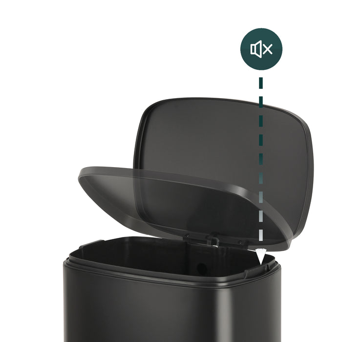 TQ50 Mülleimer 50 Liter Schwarz