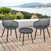 Garten Sitzgruppe SVITA PHILLY schwarz auf Terrasse