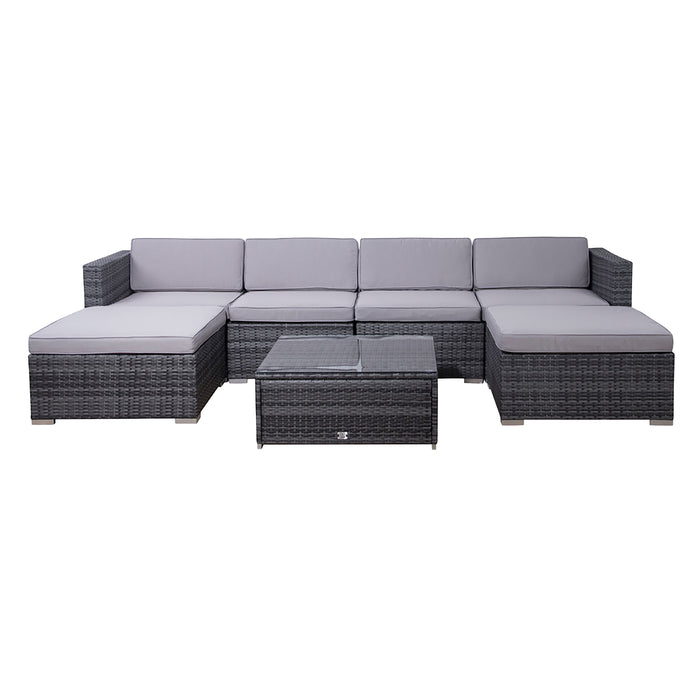 Set LUGANO + Abdeckhaube Grau