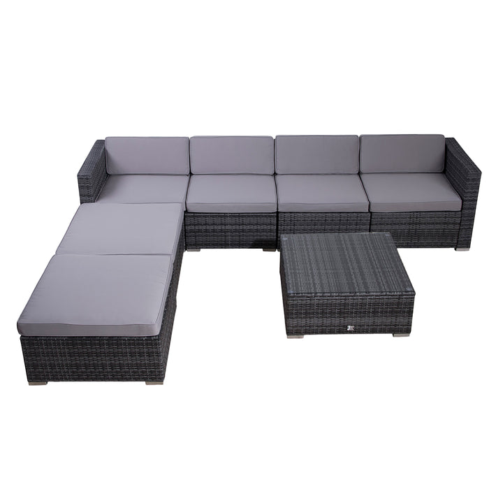 Set LUGANO + Abdeckhaube Grau