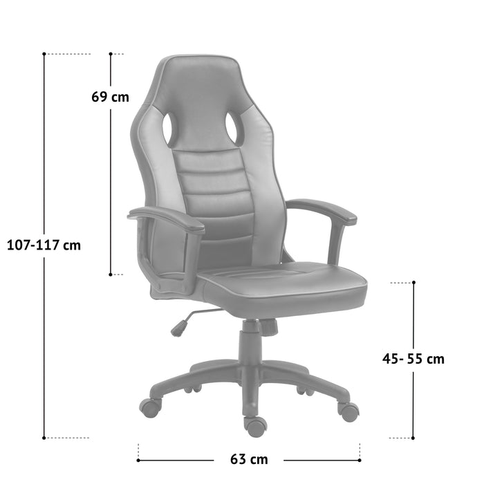 B-Ware Gamingstuhl Kinder Schwarz/Rot