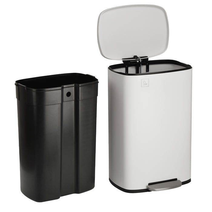 B-Ware TQ50 Mülleimer 50 Liter Weiß