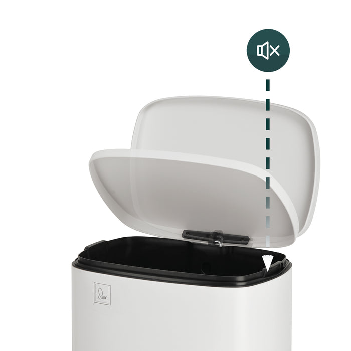 B-Ware TQ50 Mülleimer 50 Liter Weiß