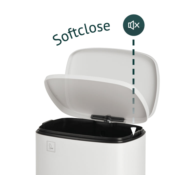 B-Ware TQ50 Mülleimer 50 Liter Weiß